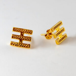 Boucle d'oreille poussette romantique - Méditation - Or - Ben Azri